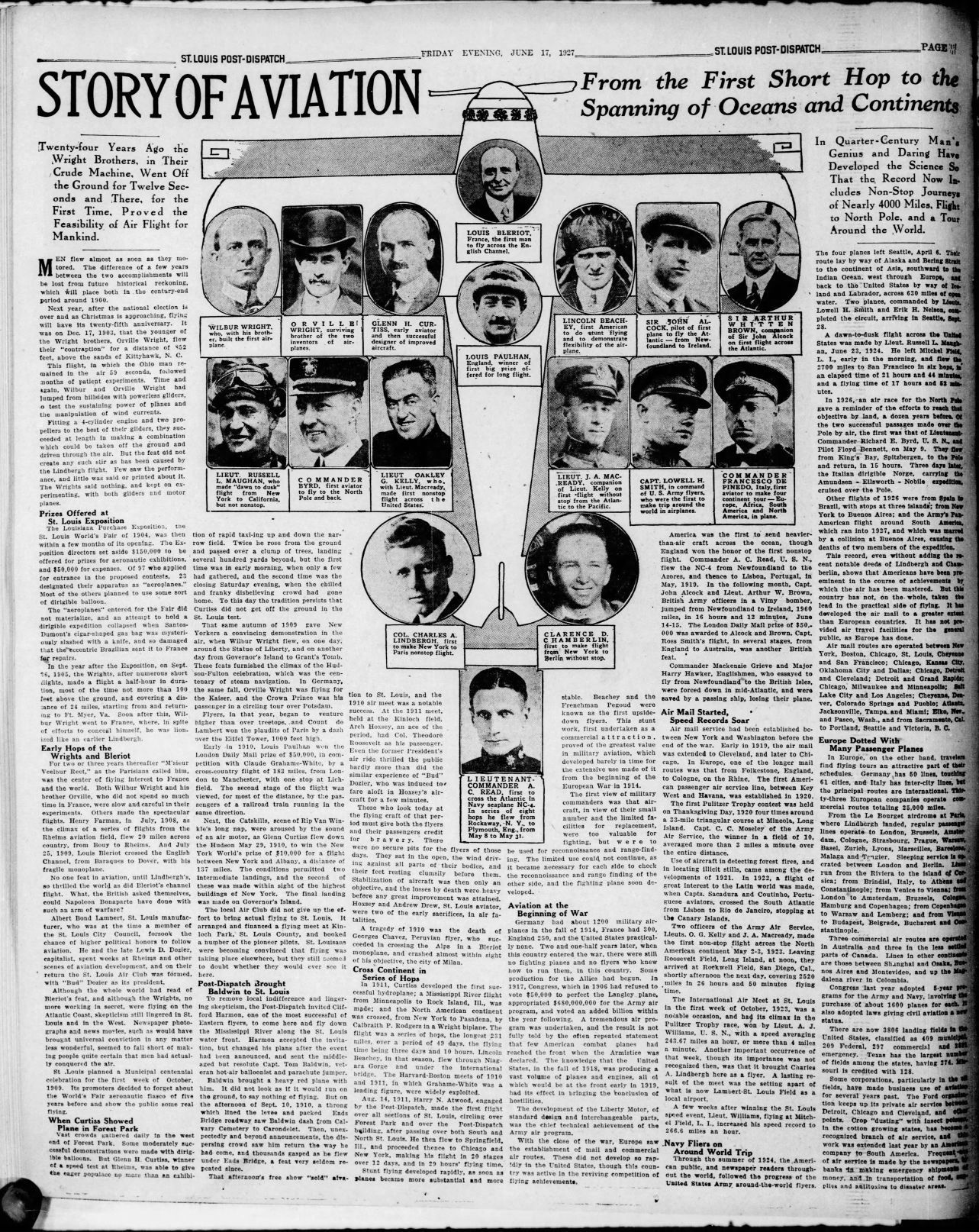 June 17, 1927 - Story of Aviation